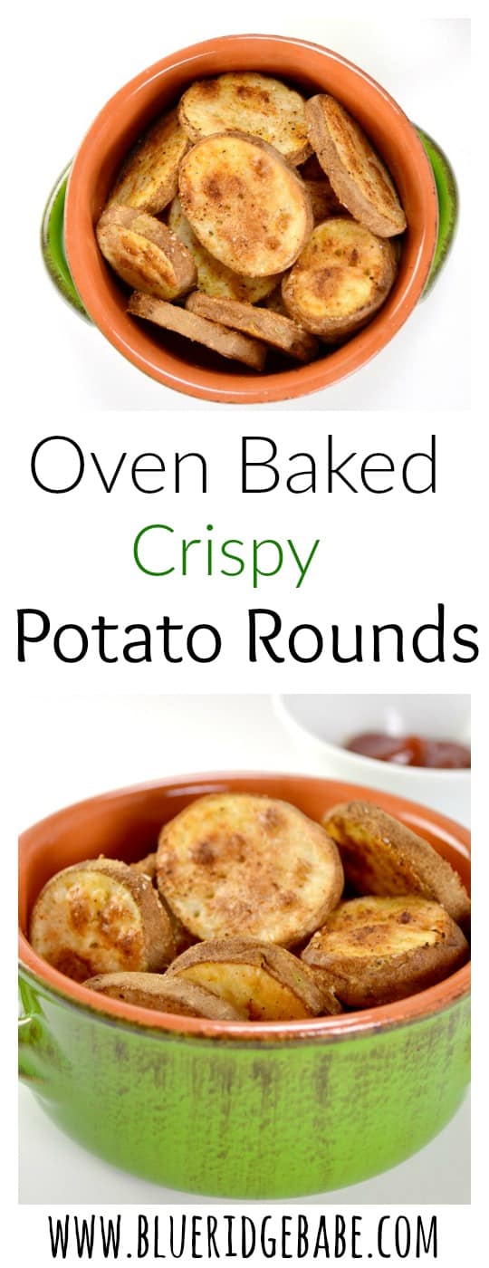 oven baked crispy potato rounds - a delicious and easy side dish that the whole family will love!